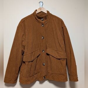 Bagatelle Collection Corduroy Jacket Women’s 1X Brown